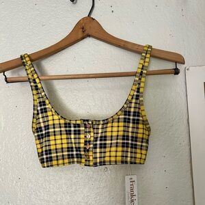 Frankie’s Bikinis Plaid top
